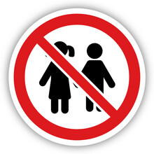 Panneau Interdiction Signalisation Interdit Rond Rouge Enfants