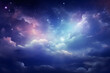 Wallpaper of stars and clouds in the galaxy