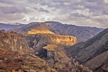 Wall Mural - Landscape near Garni village. Armenia