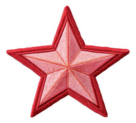star embroidery patch isolated.