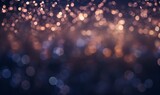 Fototapeta  - blurry sparkle light rain drop window night background, ai generative