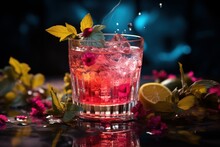 Luxurious Cocktails In A Nightclub