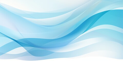 Poster - Blue Pattern on a White Background, a Contemporary and Delicate Artistic Creation