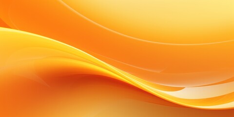 Poster - ellow and Orange Wave Logo Design on Vibrant Yellow Background for Striking Branding