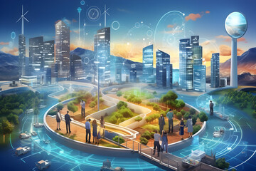 Smart City Vision Harnessing Digital Infrastructure to Craft Efficient and Sustainable Solutions for Transportation, Energy, Waste Management, Communication, and Other Services Through Data Analytics