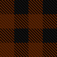 Seamless Regular Brown Black Plaid Flannel Fabric Pattern Pixel Background Textile Design For Wallpaper, Texture, Printing, Clothing. Vector.