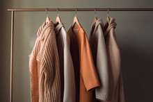 A Cozy And Stylish Winter Wardrobe Featuring A Collection Of Warm And Colorful Knits And Sweaters. Perfect For Staying Comfortable And Fashionable During The Colder Months.