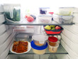 Refrigerated food stored in containers