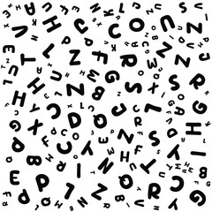 random alphabet background.vector design pattern