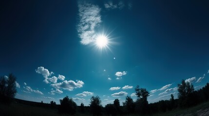 Wall Mural - beautiful natural blue sky