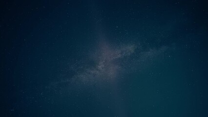 Wall Mural - Aurora Borealis and Steve phenomenon dancing against the Milky Way on the night sky. Timelapse. 