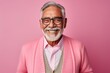 © Anne Schaum - Medium shot portrait photography of a Colombian man in his 60s against a pastel or soft colors background