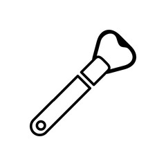 Poster - Bottle opener icon vector, solid flat sign, illustration on white background..eps