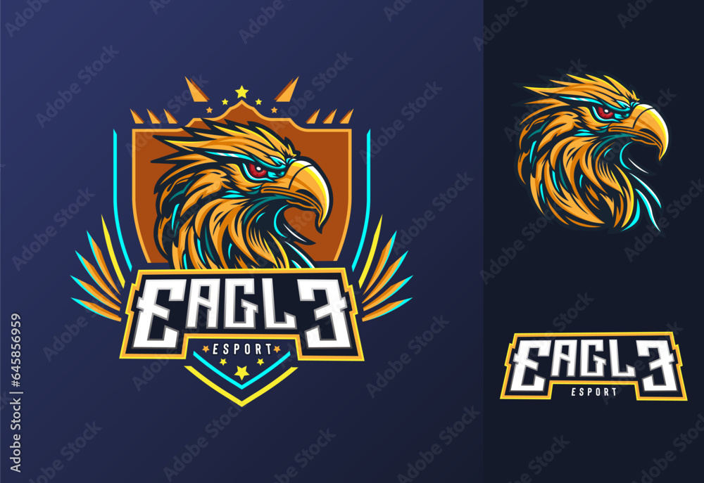 Eagle Logo Esport Illustration Vector Stock Vector | Adobe Stock