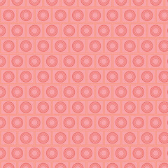 Wall Mural - simple abstract seamlees neopolitan pink color circle square wavy pattern perfect for background wallpaper