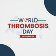 World thrombosis day design vector illustration