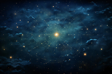Wall Mural - a star map for a fantasy universe, astrology