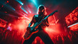 © EwaStudio - Lead Guitarist in Action. Rock Concert Performance