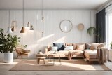 Fototapeta Przestrzenne - modern living room