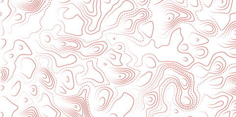 Poster - Abstract black background with pink Topographic line map pattern. Contour elevation topographic and textured Background Modern design with White background with topographic wavy patte.