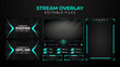 © Mhagi27 - Set of modern design elements for overlay game streaming screen panel. Game frame for streamers and online video.
