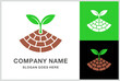 Green Leaf Nature Farm Vegetables Agriculture Business Company Stock Vector Logo Design Template	