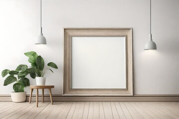 Wall Mural - blank frame in the interior of room  