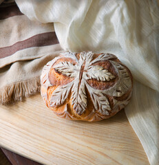 Sticker - Tasty soft bread on the board