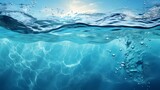 Fototapeta Tęcza - Water splash in the pool Generate AI