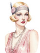 1920s flapper girl