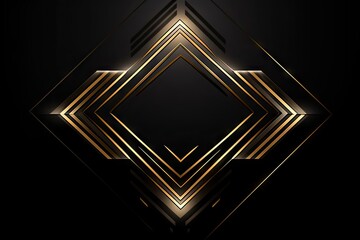 Poster - Golden elegance. Ornate frame for artistic creations. Vintage gold. Luxurious border design. Baroque beauty. Shiny frame for text