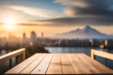 Wall Mural - sunset on the lake