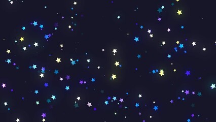 Wall Mural - Moving Twinkling Festive Stars
