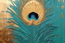 Peacock, Bird Art Illustration Color, Generative Ai, Generative, Ai, Generated