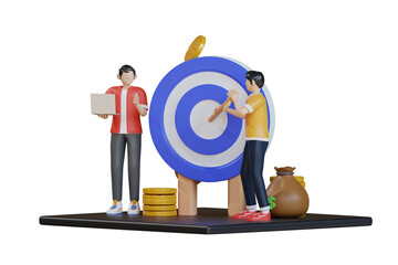 Poster - Business Target 3d Illustration