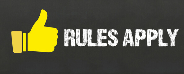 Wall Mural - Rules Apply	
