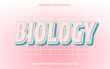© Hael.IDN - Biology 3d text effect with glow theme. typography for products tittle