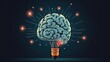 © 3D Station - Creative Idea with Brain and Light Bulb Illustration