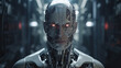 Futuristic AI Robot: Bridging Creativity, Technology, and Artistry.