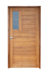 Wall Mural - Wooden door on transparent background (PNG File)