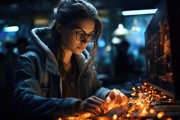 Portrait of a programmer in the modern computer world