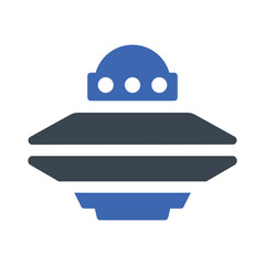 Wall Mural - Alien ship Icon