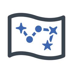 Wall Mural - Astronomy map Icon