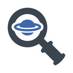 Wall Mural - Search planet Icon