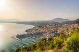 Castellammare del Golfo on Sicily, town at coast in the morning light, Italy, Europe.