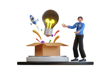 Poster - Product Launch 3d Illustration