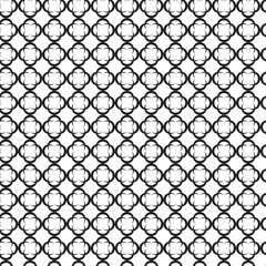 Poster - abstract geometric black pattern art.