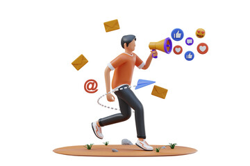 Poster - Marketing Campaign 3d Illustration