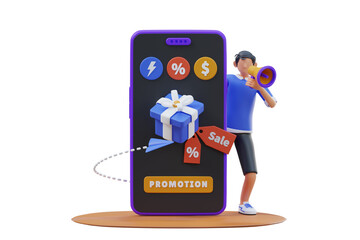 Poster - Sales Promotion 3d Illustration