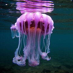 beautiful jellyfish in the water